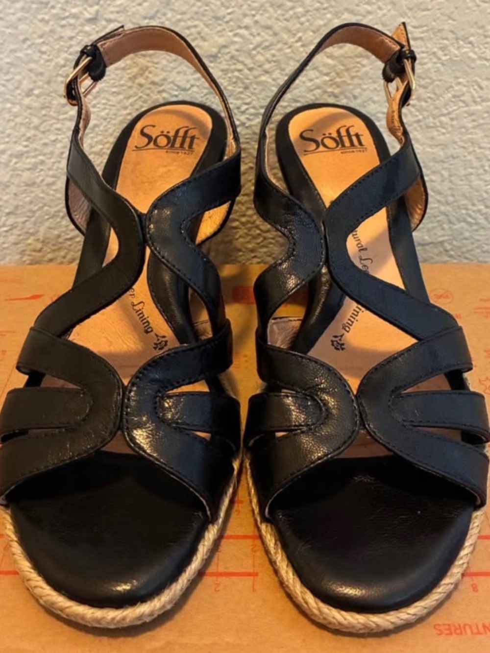 Black Wedge Heels